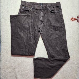 Hugo Boss Texas Jeans Relaxed Straight Leg Dark Brown 38x36 (35x33) Mid Rise